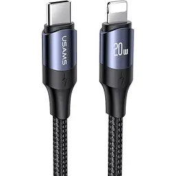 Кабель Usams US-SJ522 U71 USB-C to Lightning 20W 2m Black (SJ522USB01) [153989]