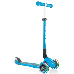 Самокат Globber Primo Foldable Lights Led блакитний (432-101-2)