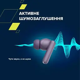 Навушники Canyon TWS headset OnGo TWS-10 ANC+ENC Grey (CNS-TWS10BK) - мініатюра 10
