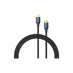 Кабель мультимедійний HDMI M to HDMI M 1.0m 8K60Hz cotton braided blue Vention (ALGLF) - мініатюра 2