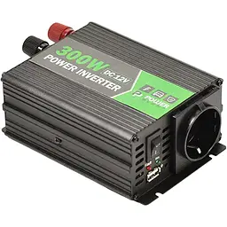 Автомобільний інвертор PowerPlant HYM300-122 12V 300W (KD00MS0001) [108829] - мініатюра 1