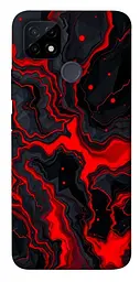 TPU чохол Demsky Black red marble для Realme C21Y