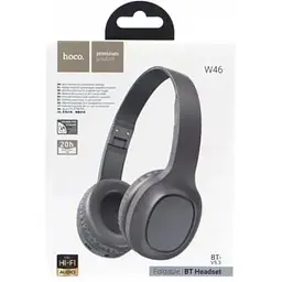 Навушники бездротові Hoco W46 Bluetooth накладні коричневі 6942007601726 - мініатюра 5