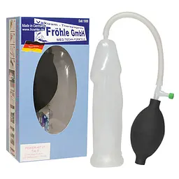 Вакуумна помпа для пеніса Orion Frohle PP009, 21 см прозорий - мініатюра 4