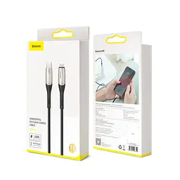 Кабель Baseus Horizontal Data Cable Type-C to iP PD 18W 1m Black - мініатюра 2