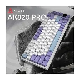 Клавіатура Ajazz AK820 Pro Gift Switch Purple RGB USB/Wireless/Bluetooth UA Purple (AK820PRO-G-PWB) - мініатюра 8