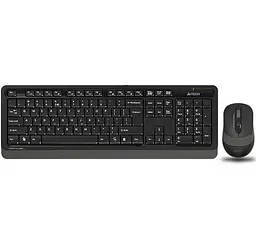 Комплект беспроводная клавиатура и мышь A4Tech FG1010S Fstyler Grey - мініатюра 2