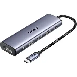 Док-станція USB3.0 Type-C - - DP 4K60Hz/3xUSB-А /2xType-C/100W 5-in-1 CM511 Ugreen (75642)