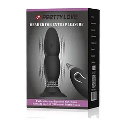 Анальна пробка Pretty Love RC Vibrating Butt Plug 13.5 см (чорний) - мініатюра 9