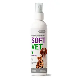 Спрей від бліх та кліщів Provet Softvet репелентний для котів та собак 250 мл