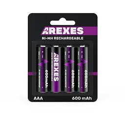 Акумуляторна батарейка міні пальчик ААА Arexes 600mAh 1.2v NI-MH 1 шт