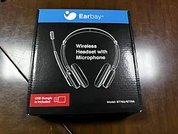Навушники Earbay Bluetooth з мікрофоном, бездротові навушники з мікрофоном і шумозаглушенням, бездротові навушники з USB-ключем - мініатюра 5