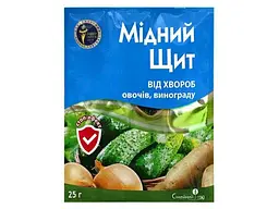 Фунгіцид СІМЕЙНИЙ САД Мідний Щит 25г (картопля, томат, огірок, цибуля) (Різні)