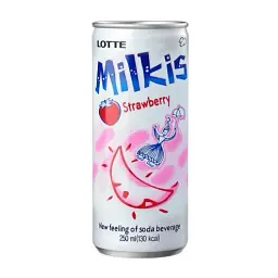Напій молочний газований Lotte Milkis Strawberry Полуниця 250 мл - мініатюра 1