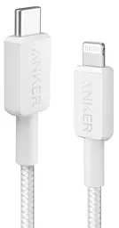 Кабель Anker 322 USB-C to Lightning - 0.9m Nylon білий (6908996)