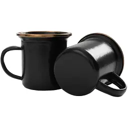 Набір чашок Barebones Espresso Cup/Enamel/Set 2 шт Charcoal
