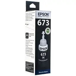 Контейнер з чорнилом Epson 673 black 70мл L800/1800 (C13T67314A)