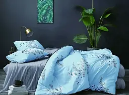 Комплект постільної білизни з компаньйоном TAG Tekstil R2185 Євро