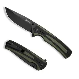 Ніж cкладний Sencut Regnator S24057-2 зелений - чорне лезо