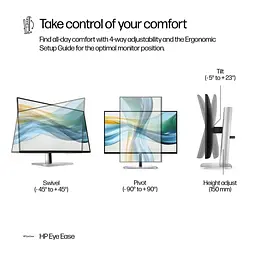 Монітор 23.8" HP S5 Pro 524pu FHD IPS 100Hz (9D9V7AA) - мініатюра 10