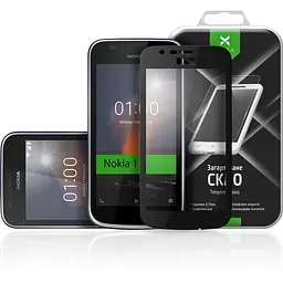 Скло захисне Vinga для Nokia 1 Black (VTPGS-N1B) - мініатюра 3