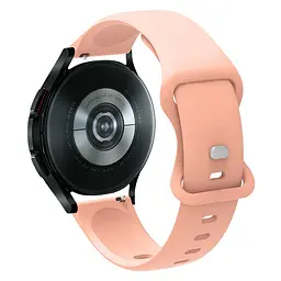 Ремінець для Samsung Galaxy Watch 6 40mm 6 44mm - бежево-рожевий ширина кріплення 20мм силікон Watchbands Eight (W40-7WB79010509) - мініатюра 2