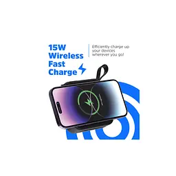 Батарея універсальна Energizer Magnetic Wireless 10000mAh 20W PD, AC зарядка, QI/15W, built-in USB-C (QM10001AC) - мініатюра 10