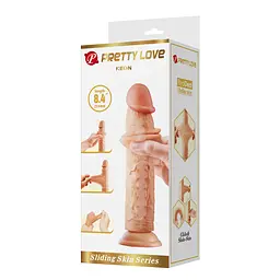 Фалоімітатор Pretty Love Keon 8.4", 21.4 см (тілесний) - мініатюра 7