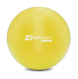 Фітбол Hop-Sport 75см жовтий + насос 2020 - мініатюра 2