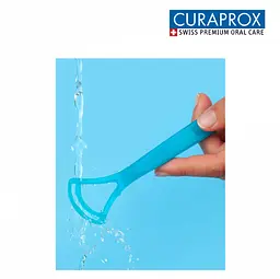 Набір скребків для язика Curaprox (рожевий та фіолетовий), 2 шт - мініатюра 3