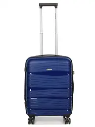 Валіза маленька S поліпропілен Worldline Airtex 283 56×33×22см 52л Темно-синій - мініатюра 1