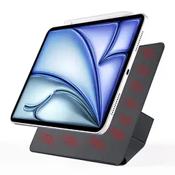 Обкладинка BeCover Ultra Slim Origami Magnetic з кріпленням Apple iPad Air 11" M2/M3 2024/2025 Black (712956) - мініатюра 4