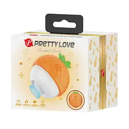 Кліторальний вібратор з пульсацією Pretty Love Pineapple Secret, помаранчевий PRETTY LOVE BI-300064-1 103513 - мініатюра 2