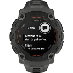 Смарт-годинник Garmin Instinct E 45mm Black with Charcoal Band (010-02933-00) - мініатюра 2