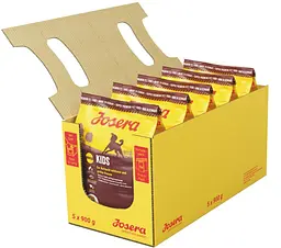 Упаковка сухого корму Josera Kids для цуценят середніх та великих порід 5 шт по 900 г (4032254745198)
