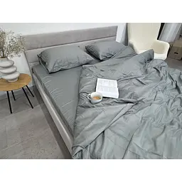 Підковдра Ecotton Natural Grey сатин 210х220 см сіра (24776) - мініатюра 4