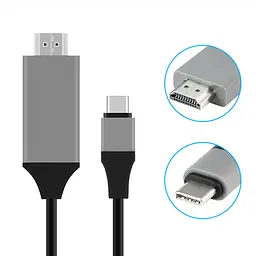 Кабель GRAND TYPE-C to HDMI HDTV 4K 2 м - мініатюра 3