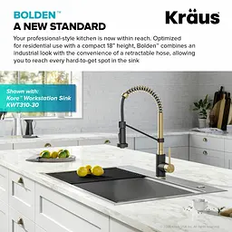 Змішувач для кухні Kraus Bolden KPF-1610SFACBMB, Бронза - мініатюра 5
