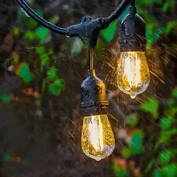 Садова гірлянда SuperLED 5 м з 5 LED-лампами E27 зовнішнє декоративне освітлення з можливістю з'єднання - мініатюра 5