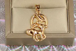 Кулон зодіак Xuping Jewelry стрілець 2.9 см золотистий
