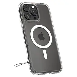 Чохол Spigen Crystal Hybrid with MagSafe White для iPhone 16 Pro (ACS08162) - мініатюра 5
