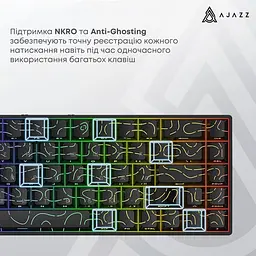 Клавіатура Ajazz AK680 V2 Ice Island Magnetic Switch (AK680-V2-I-BGY) - мініатюра 12