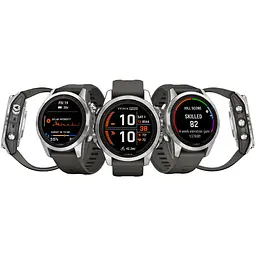 Смарт-годинник Garmin Fenix 7S Pro Solar Edition Silver with Graphite Band (010-02776-00) [90552] - мініатюра 10