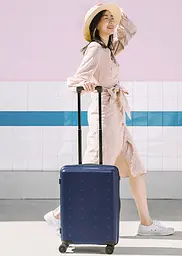 Валіза Ninetygo Polka dots Luggage 24 Blue - мініатюра 6
