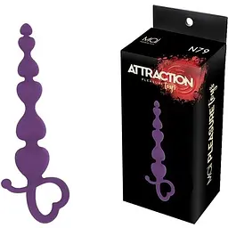 Анальні буси Mai Attraction Toys №79 Purple - мініатюра 2