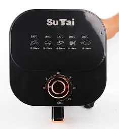 Аерофритюрниця безмасляна SuTai ST-606 6л 1000 Вт Чорна - мініатюра 4