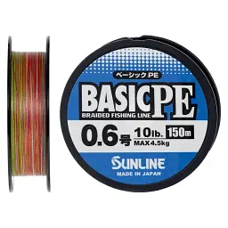 Шнур Sunline Basic PE 150 м (Multi Color) 0.3/0.094 мм 5 lb/2.1 кг