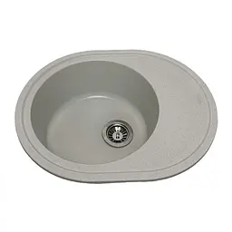 Кухонна мийка Adamant VAST Old-Stone 610x495x200 мм, з крилом 61 см - мініатюра 3