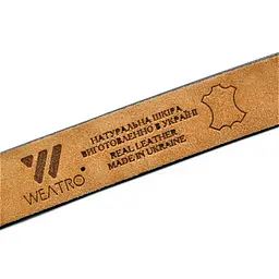 Ремінь шкіряний Weatro чоловічий 115-120 см acs0022055 - мініатюра 2