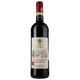 Набір: Вино Les Ormes De Vaugely Les Galets Roules Merlot Cabernet Vin de France червоне сухе 0.75 л + Цукерки Любімов з горіховим праліне у молочному шоколаді 108 г - мініатюра 2